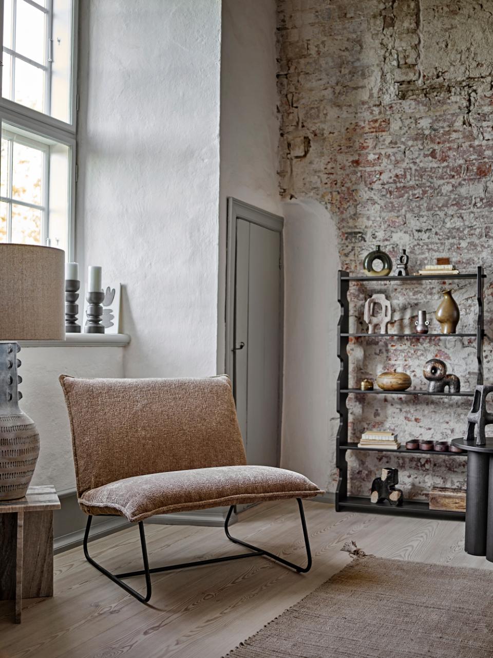Bloomingville Cape lounge tuoli ruskea