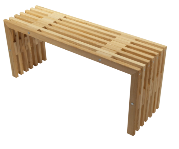 Ecofurn D penkki 100,lehtikuusi, käsittelemätön, tilaustuote
