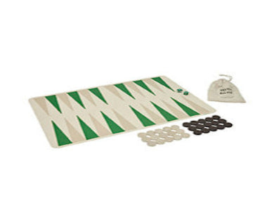 OYOY Living Design Backgammon vihreä-karamelli