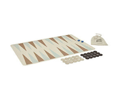 OYOY Lving Design Backgammon peli,karamelli/sininen, tilaustuote