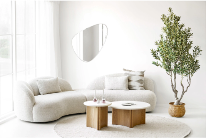 House Nordic Bela matto ø240cm, beige