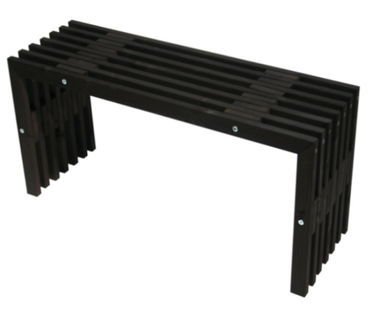 Ecofurn D-penkki 100,musta mänty,tilaustuote