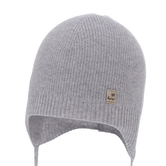 Lasten pipo merinovilla/kashmir, harmaa, koko 46-48