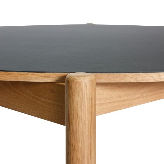 Hübsch pöytä Oblique, halk 115cm, musta