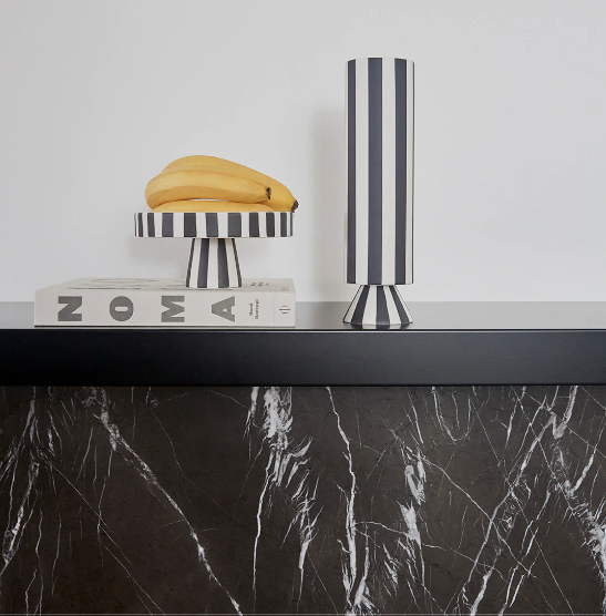 OYOY Living Design Toppu tarjotin mustavalkoinen