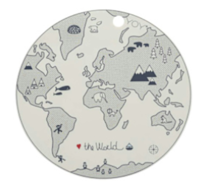 OYOY Living Design Mini, ruokailualusta World, tilaustuote
